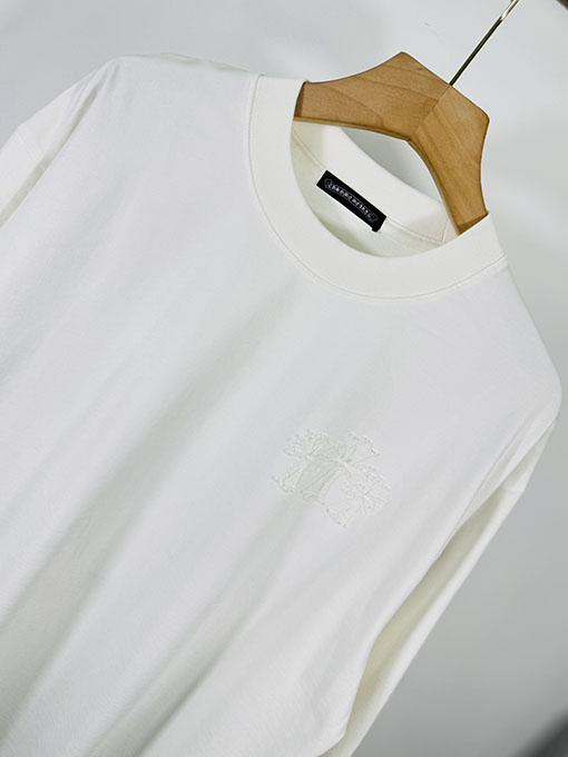 クロムハーツ 馬蹄のクロスアップリケ刺繍りカップルカジュアル長袖シャツ