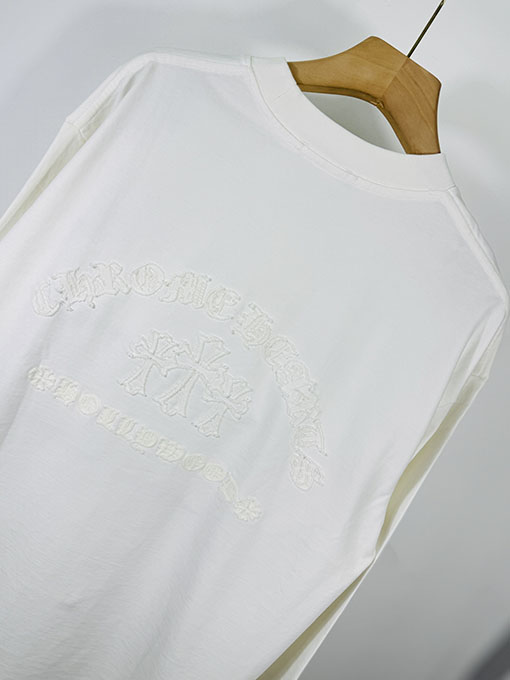 クロムハーツ 馬蹄のクロスアップリケ刺繍りカップルカジュアル長袖シャツ