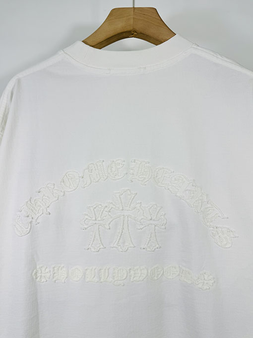 クロムハーツ 馬蹄のクロスアップリケ刺繍りカップルカジュアル長袖シャツ