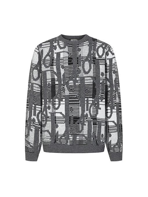 ディオールスーパーコピー oblique プリントウールジャカードニットウェアシリーズ