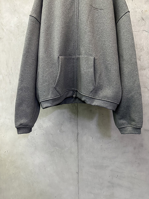 アレキサンダーワン Alexander wang 新作ラインストーンロゴジッパースウェットシャツジャケット