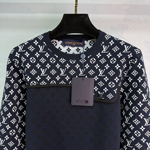 ルイヴィトンコピー 新しいジャカードパッチワークニットウェア