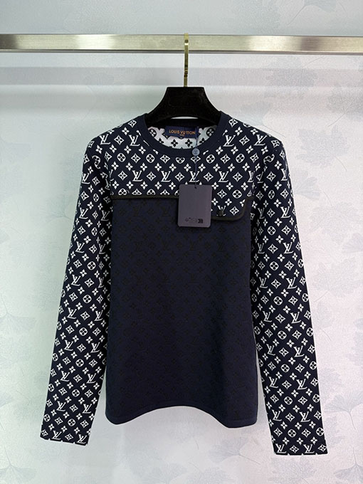 ルイヴィトンコピー 新しいジャカードパッチワークニットウェア