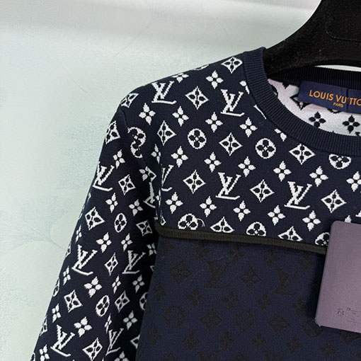 ルイヴィトンコピー 新しいジャカードパッチワークニットウェア