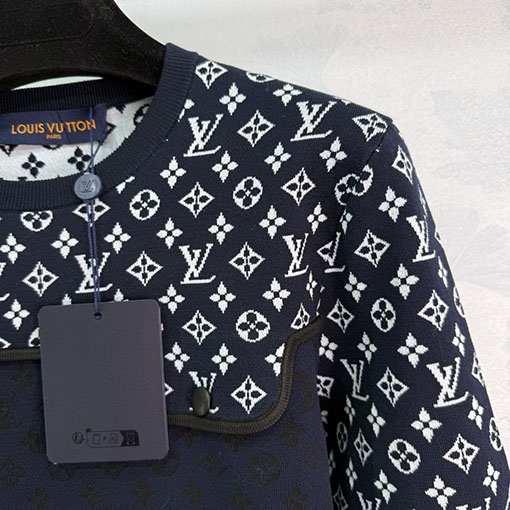 ルイヴィトンコピー 新しいジャカードパッチワークニットウェア