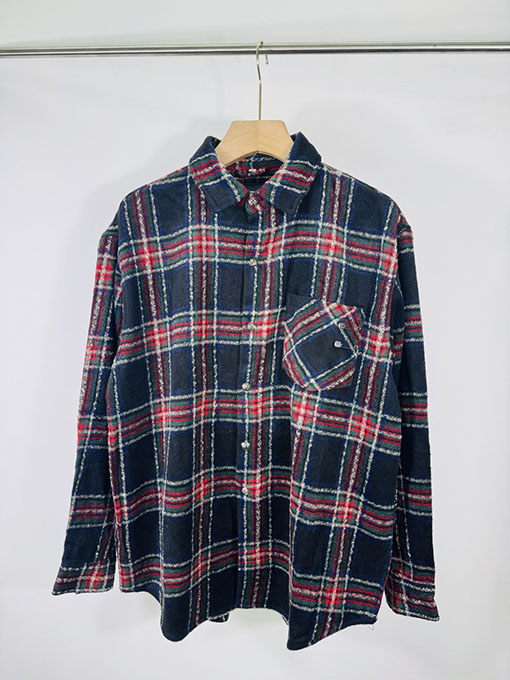 クロムハーツ チェック柄の長袖シャツ