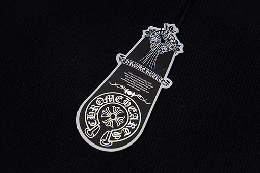 クロムハーツ 新しいクロスニットジャカードアップリケ刺繍ラウンドネックセーター