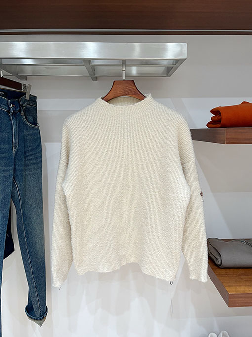 クロムハーツコピー クロスニットジャカードアップリケ刺繍ラウンドセーター