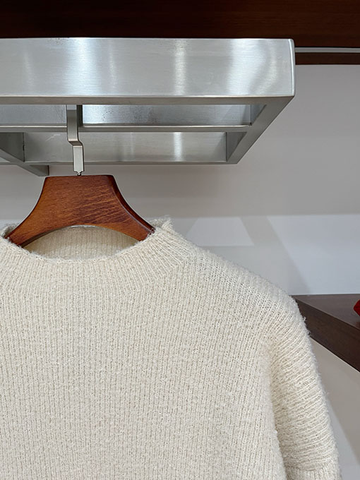 クロムハーツコピー クロスニットジャカードアップリケ刺繍ラウンドセーター