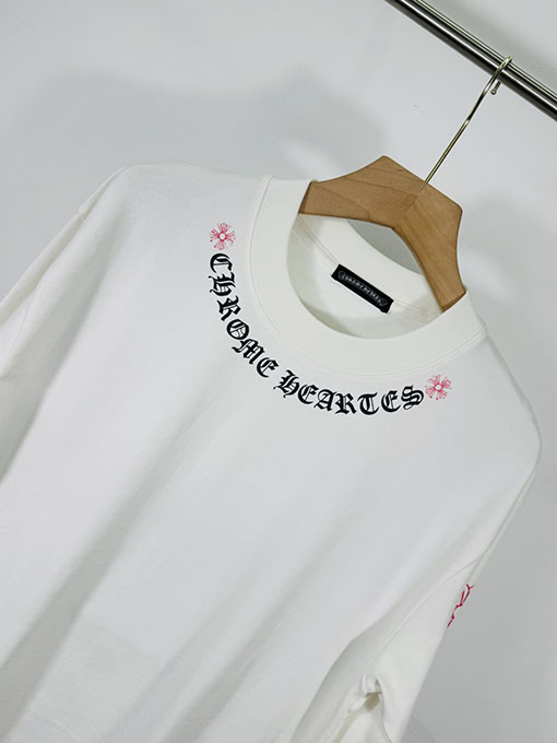 クロムハーツ 馬蹄クロス3Dプリント カップル カジュアル 長袖シャツ