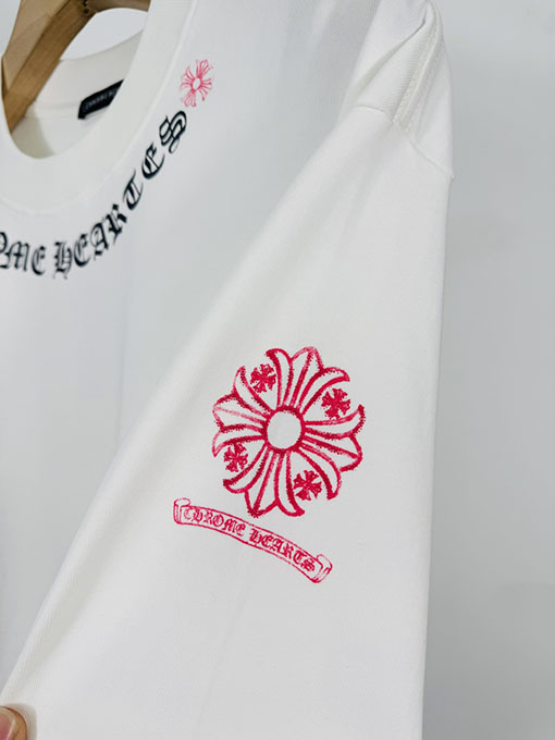 クロムハーツ 馬蹄クロス3Dプリント カップル カジュアル 長袖シャツ