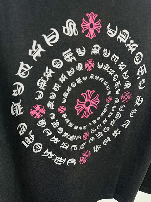 クロムハーツ 馬蹄クロス3Dプリント カップル カジュアル 長袖シャツ