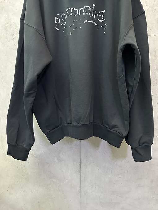 バレンシアガ スーパーコピー ホワイトロゴ刺繍オーダーサイズパーカー