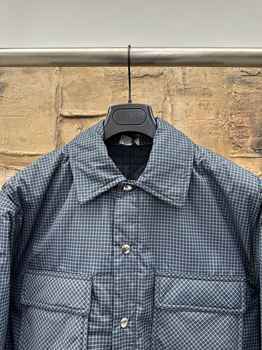 ディオール チェック柄コットンコート