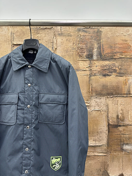 ディオール チェック柄コットンコート