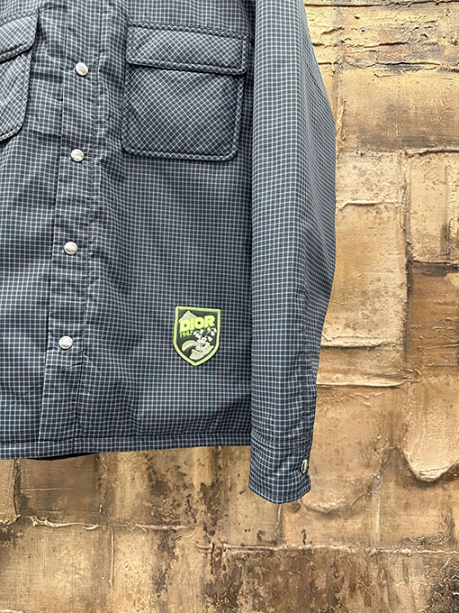 ディオール チェック柄コットンコート