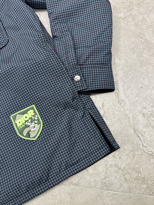 ディオール チェック柄コットンコート