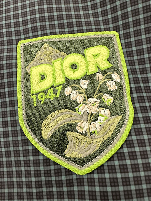 ディオール チェック柄コットンコート