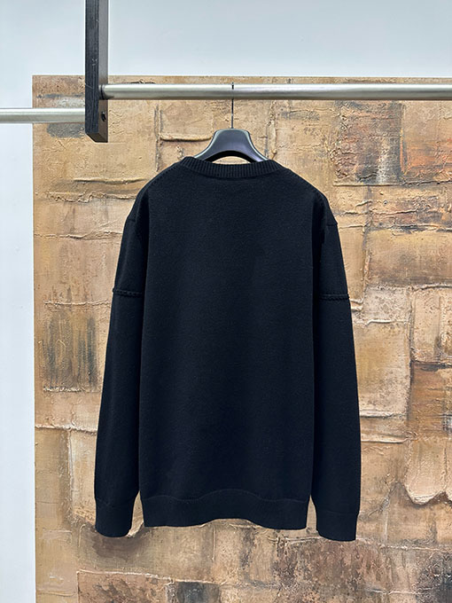 ディオール ケーブル編みのレタードセーター