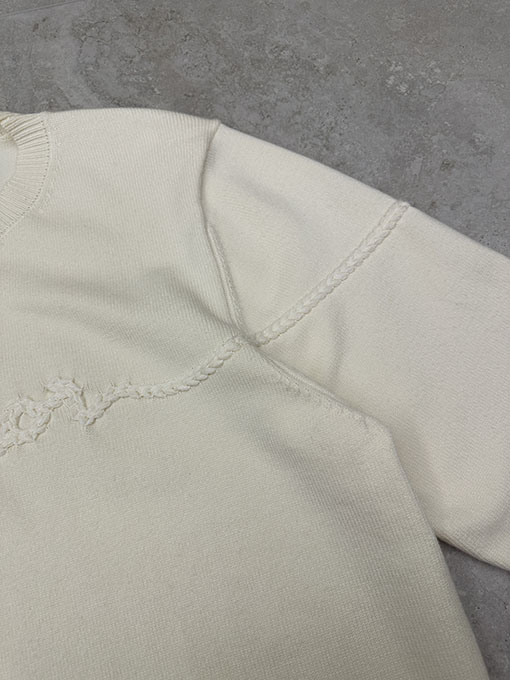 ディオール ケーブル編みのレタードセーター