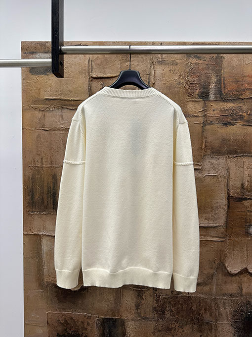 ディオール ケーブル編みのレタードセーター