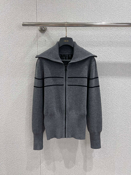 ディオール 新作リバーシブルモノグラムロゴジップアップカシミアコート