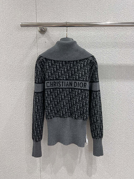 ディオール 新作リバーシブルモノグラムロゴジップアップカシミアコート