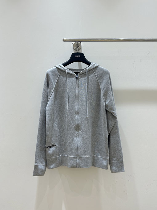 ディオールスーパーコピー バック刺繍レターバタフライニットフードカーディガン