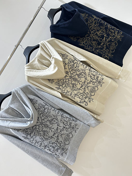 ディオールスーパーコピー バック刺繍レターバタフライニットフードカーディガン