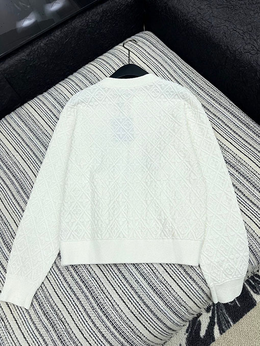 ルイヴィトンコピー ジッパー付きジャカードニットカーディガン