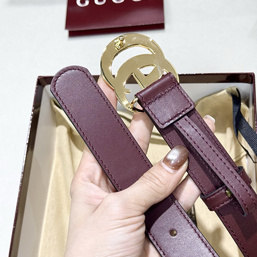 グッチ 新しいナッパカーフスキンベルト