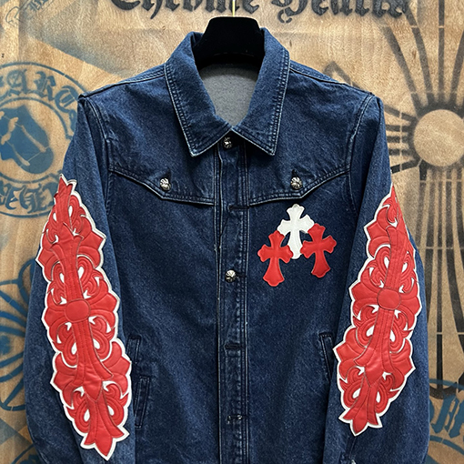 クロムハーツ パッチワークデニムジャケット
