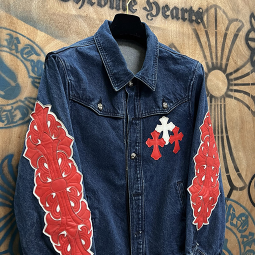 クロムハーツ パッチワークデニムジャケット