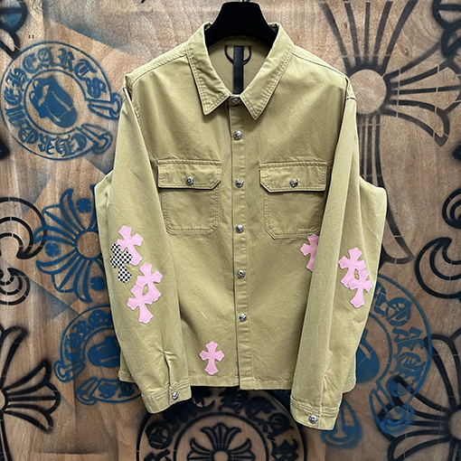 クロムハーツ 新モデルツイルパッチワークデニムジャケット