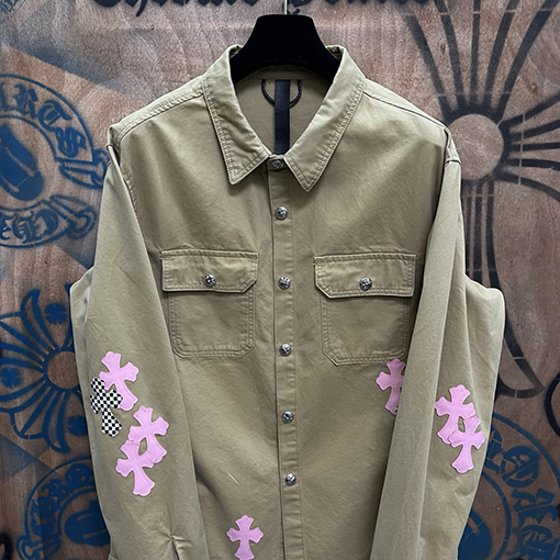 クロムハーツ 新モデルツイルパッチワークデニムジャケット