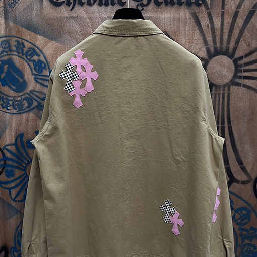 クロムハーツ 新モデルツイルパッチワークデニムジャケット