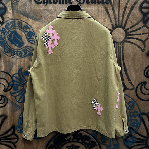 クロムハーツ 新モデルツイルパッチワークデニムジャケット