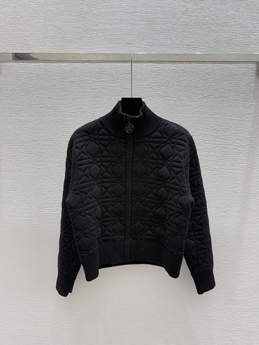 ディオール 新作の蝶刺繍ニットカーディガン