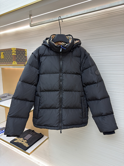 バーバリー 新モデル取り外し可能な袖付きダウンジャケット