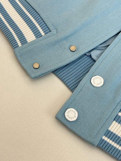 ルイヴィトン 草間彌生コラボレーション サンフィッシュレーベル ベースボールジャケット