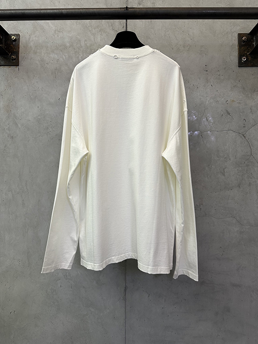 シャネルコピー クラシックなロゴがダメージされた厚のラバープリントの長袖シャツ