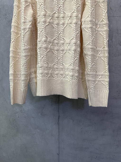 ディオール カシミア生地のカナージュニットセーター