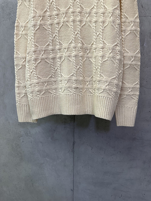 ディオール カシミア生地のカナージュニットセーター