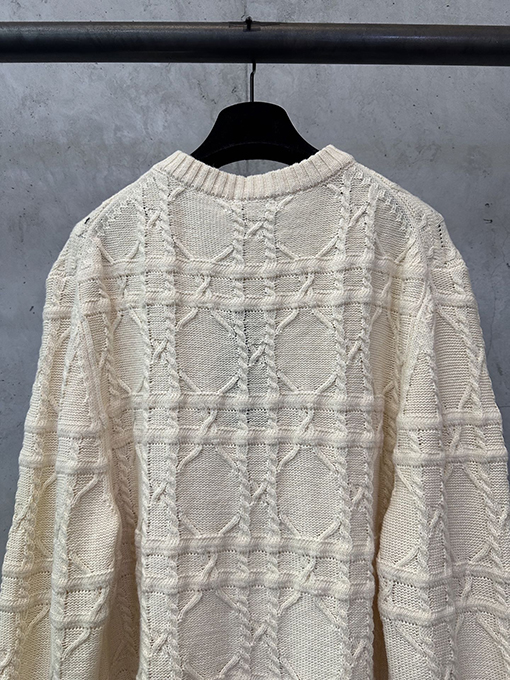 ディオール カシミア生地のカナージュニットセーター