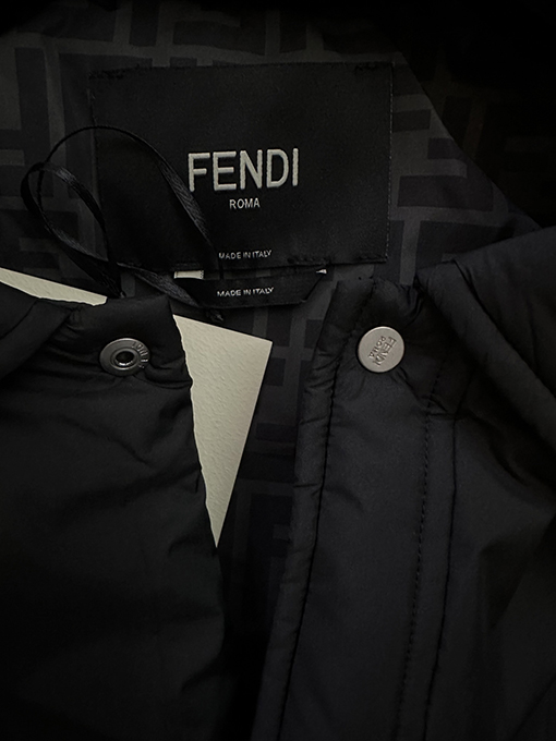 フェンディ ラペルギャバジンジャケット