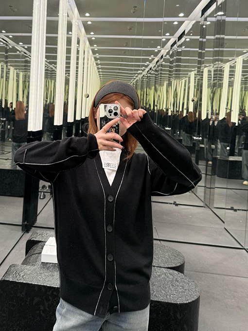 マルタンマルジェラ パッチワークカーディガン