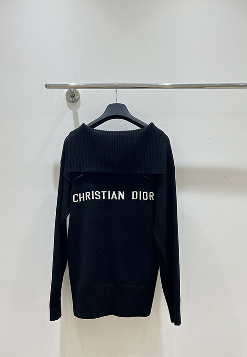 ディオールスーパーコピー 小さめのVネックセーラーカラーニットセーター