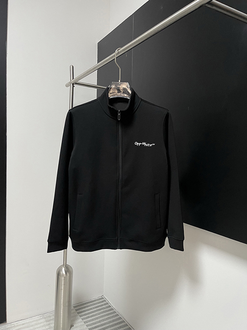 オフホワイトスーパーコピースタンディングカラーアウター