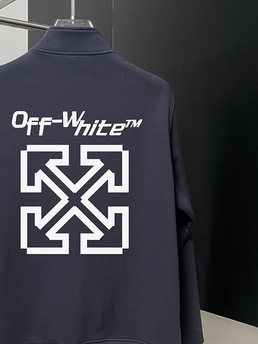 オフホワイトスーパーコピースタンディングカラーアウター