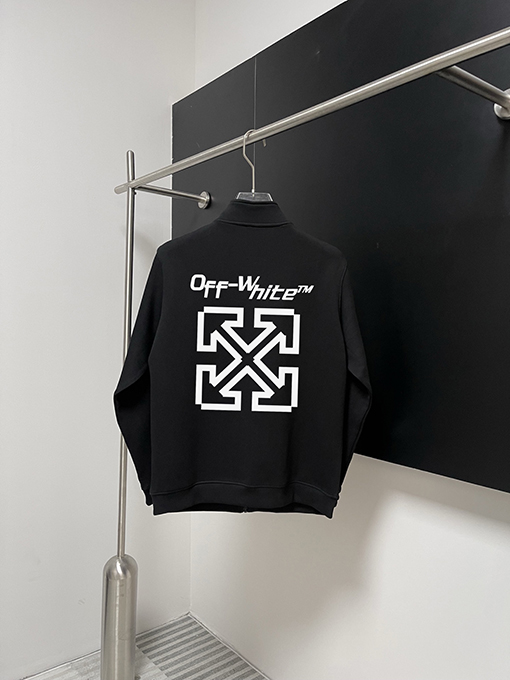 オフホワイトスーパーコピースタンディングカラーアウター